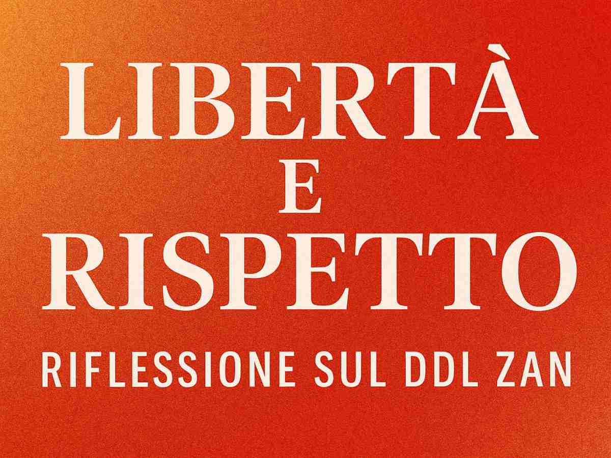 riflessione sul DDL Zan, immagine creata con IA