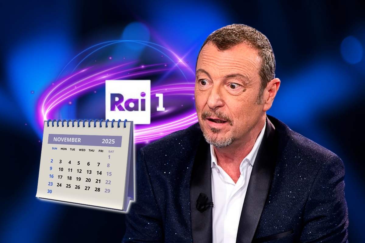 Logo Rai1, Amadeus e calendario