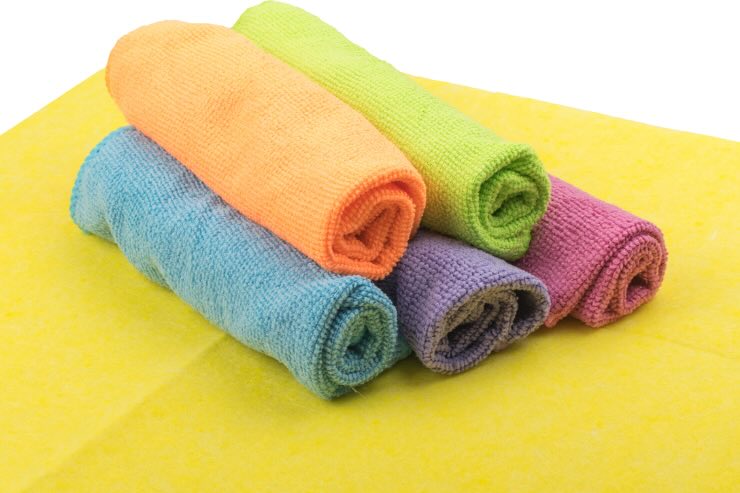 panni colorati microfibra