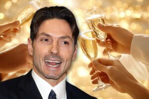 Brindisi e Pier Silvio Berlusconi contento