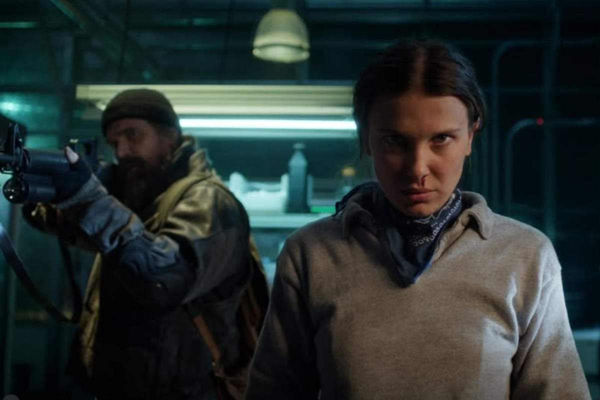 Undici e Hopper in una scena di Stranger Things