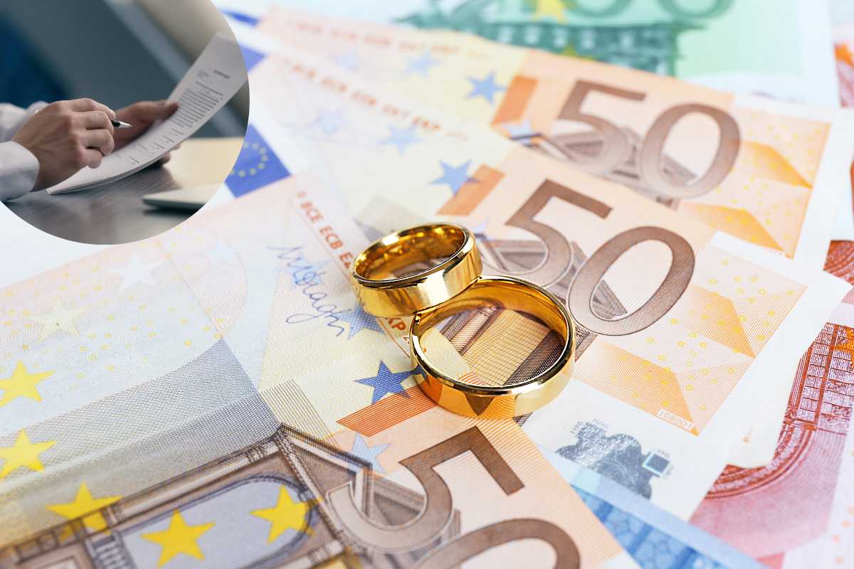 soldi, fedi e persona con documenti