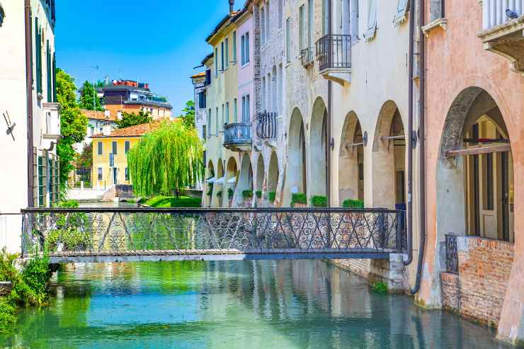 Canali di Treviso che percorrono il centro storio