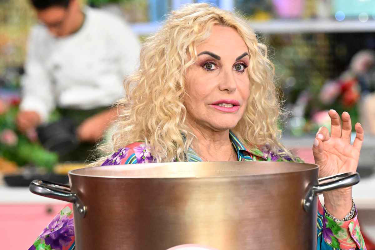 Antonella Clerici con espressione sconvolta