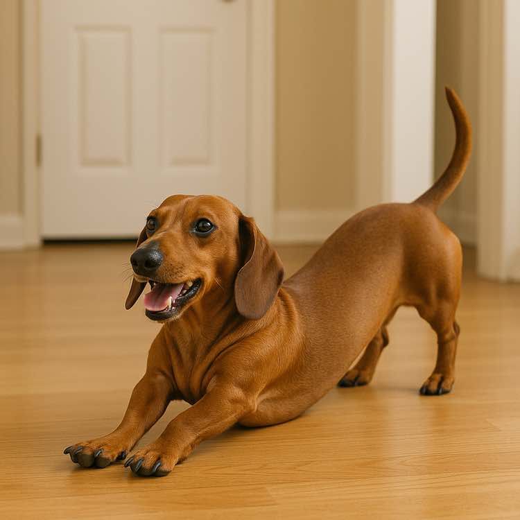 Perché il cane si stiracchia