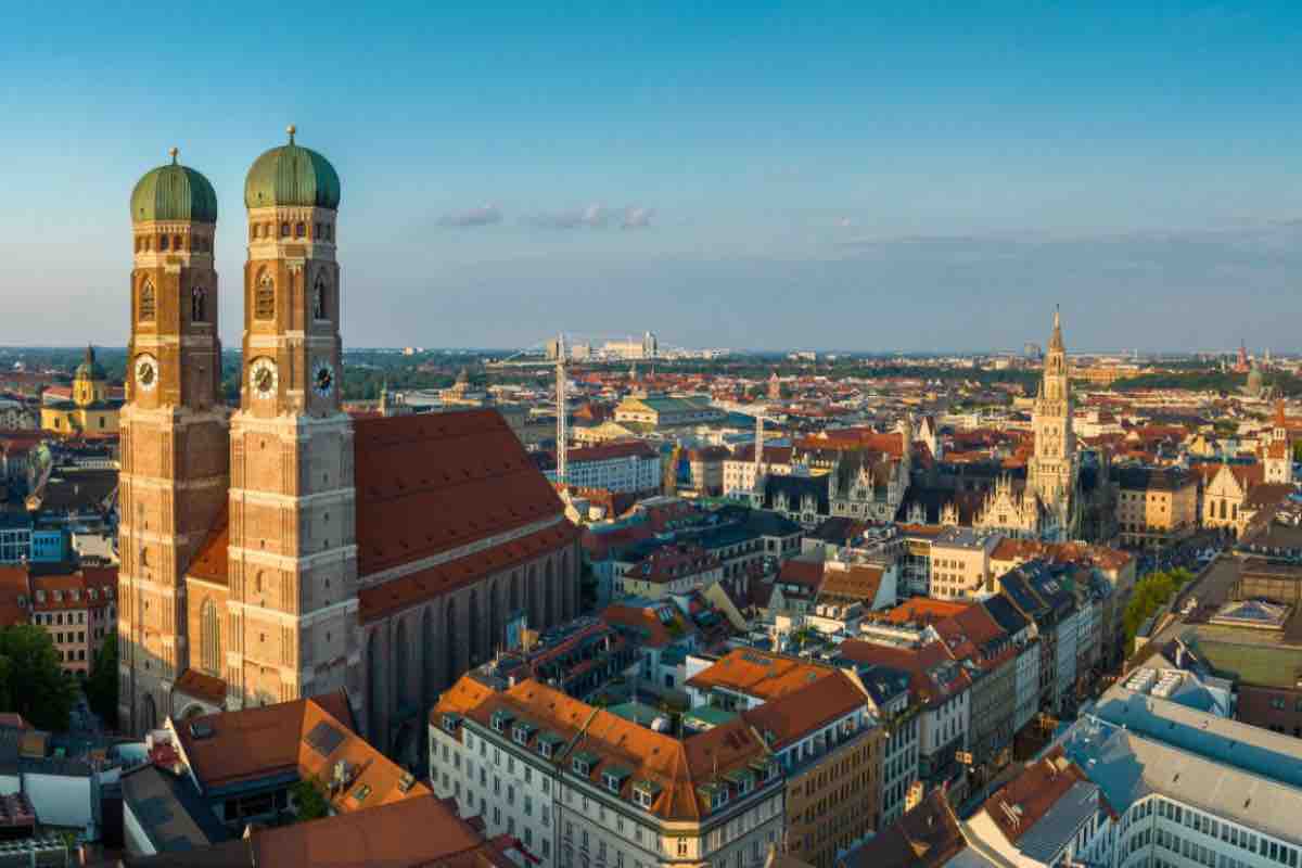 Monaco di Baviera veduta dall'alto 