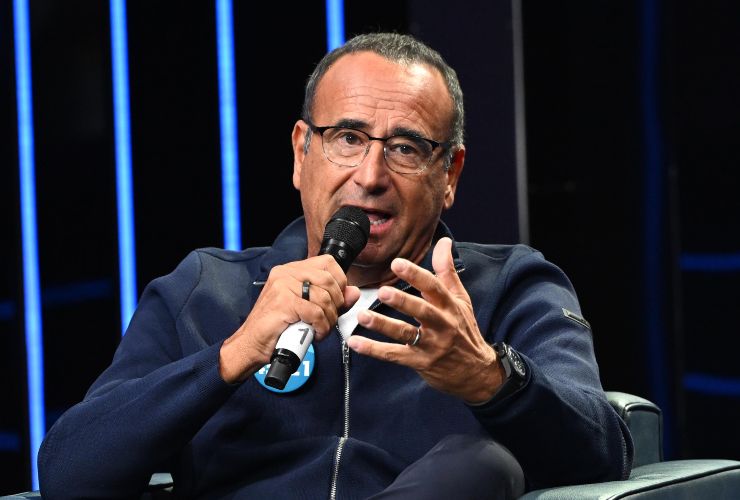 Carlo Conti che parla