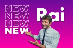 Stefano De Martino, Logo Rai e scritte NEW