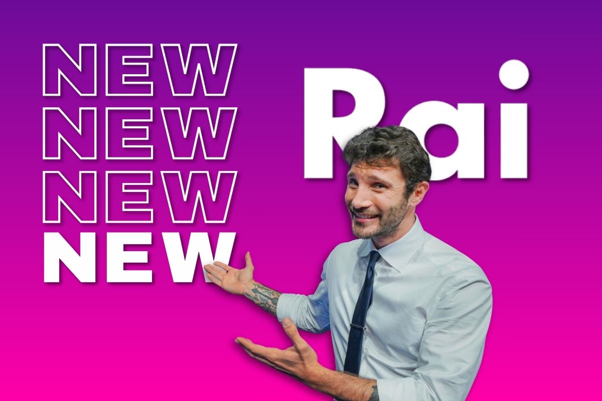 Stefano De Martino, Logo Rai e scritte NEW