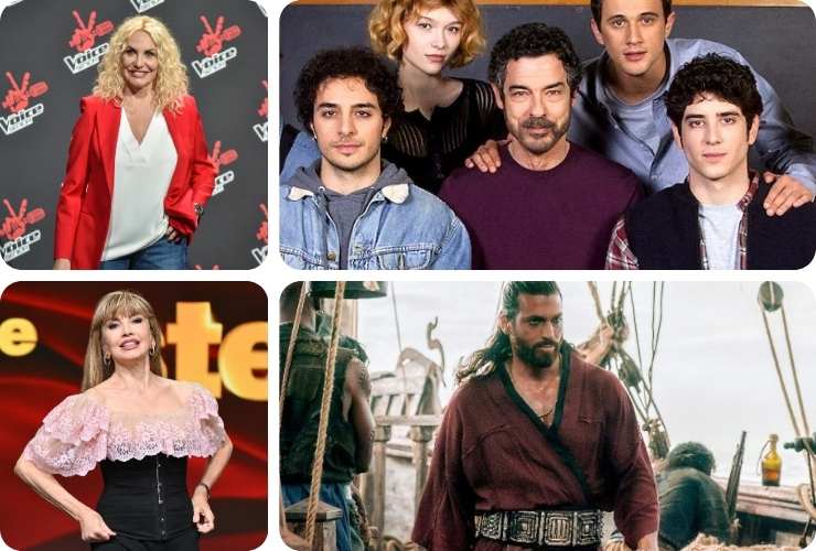 Antonella Clerici, Milly Carlucci, Dante Balestra con studenti, Sandokan