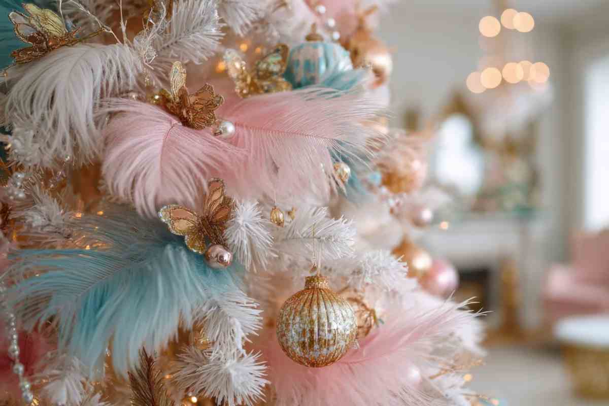 Albero di Natale colori pastello