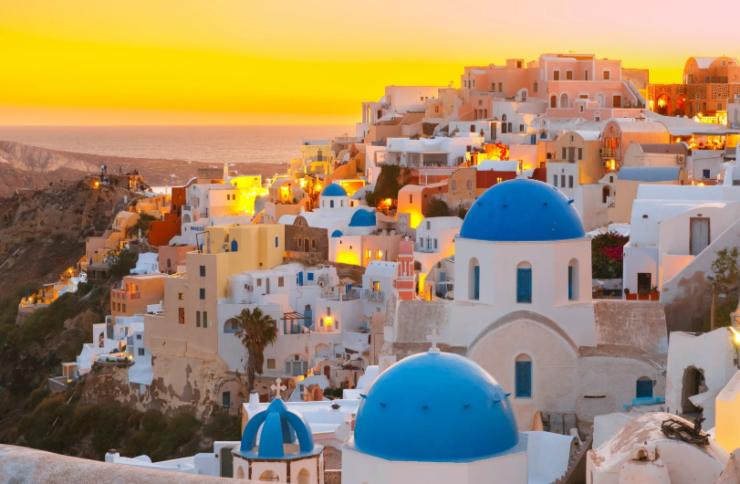 santorini in grecia