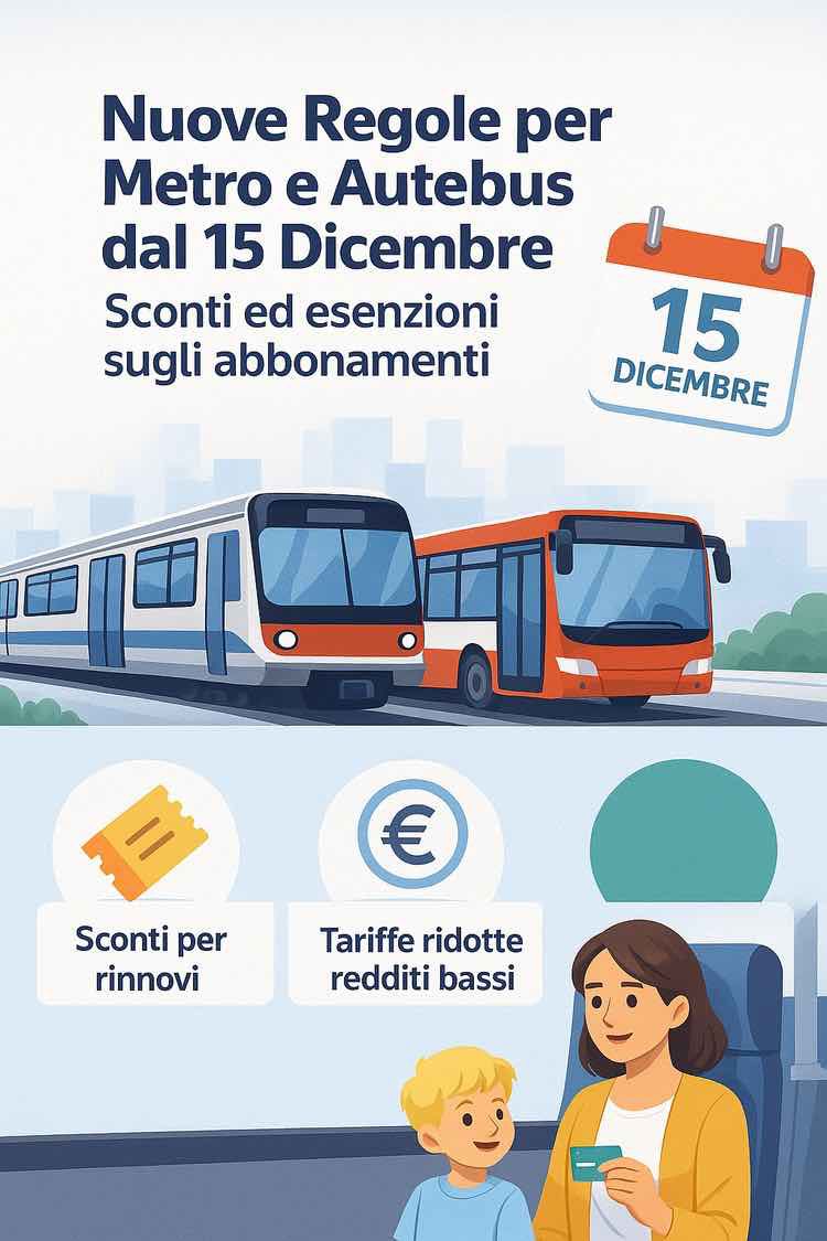 Nuove regole metro e bus : cosa cambia?
